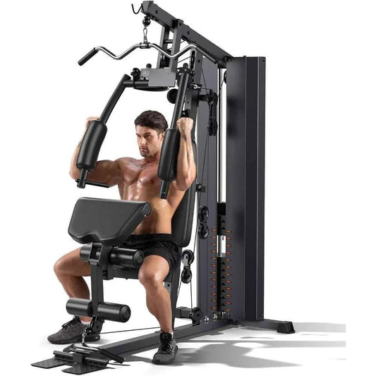 Home Gym,Workout Station with 154LBS Weight Stack, Exercise Equipment for Full Body Traning with Pulley System United States