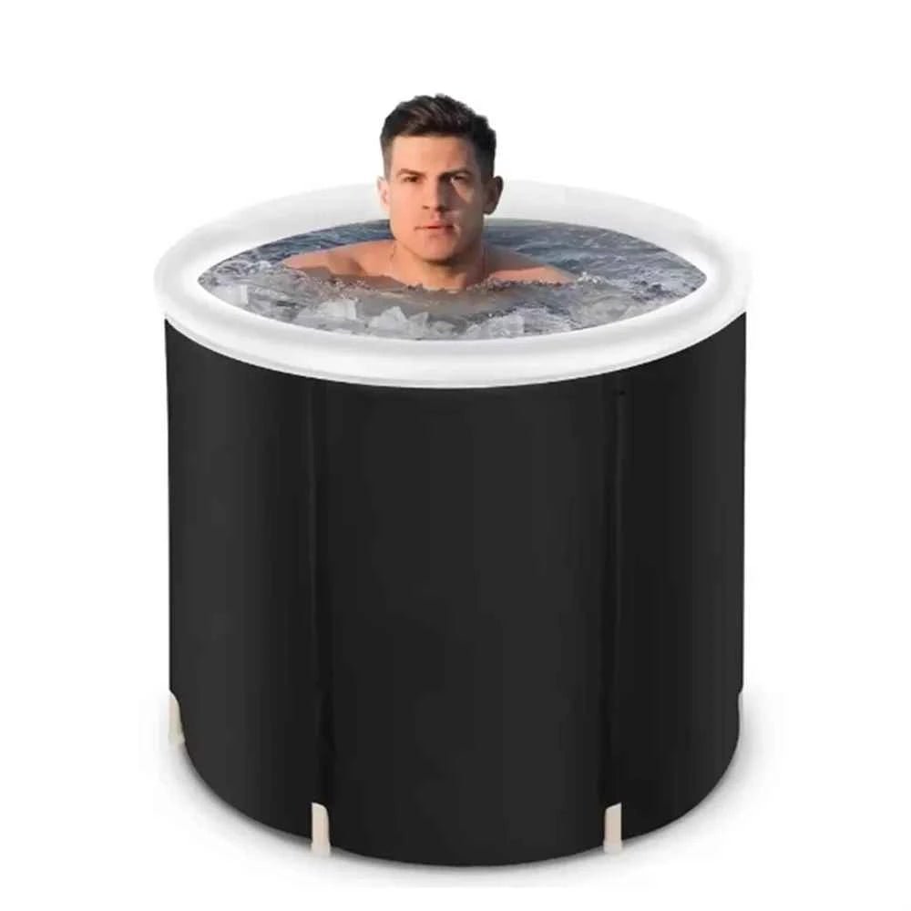 Home Ice Bath Portable Collapsible Bathtub Thicken Large Adult Inflatable Bath Bucket Outdoor Water Therapy Cold Plunge Tub