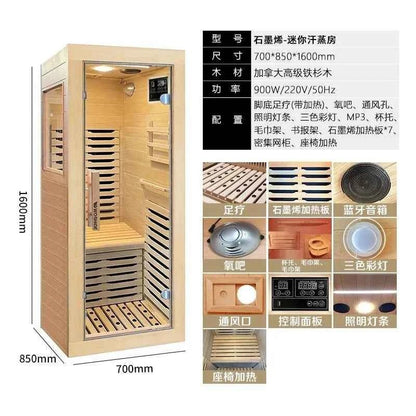 Home Sauna Room - Ultimate Wellness & Detoxification Experience - Top-Rated Graphene