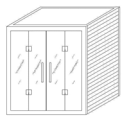 Indoor Red Cedar Hemlock Wooden Sauna Room Electric Dry Steam Steam 220v Control Panel Apartment Villa Garden