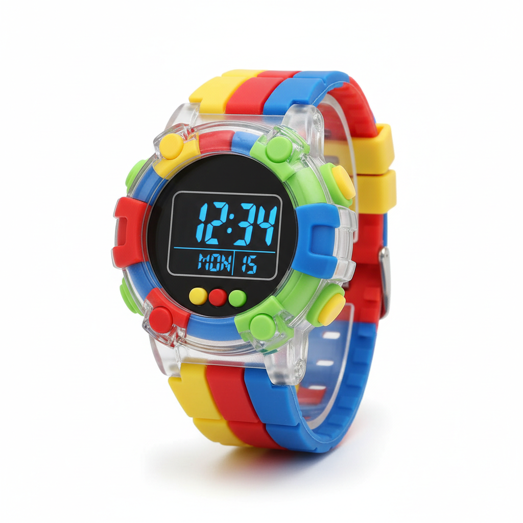Kids Sports Watch - LED Digital Waterproof Watch for Boys Girls Children - Red Blue Black Green Camouflage Khaki