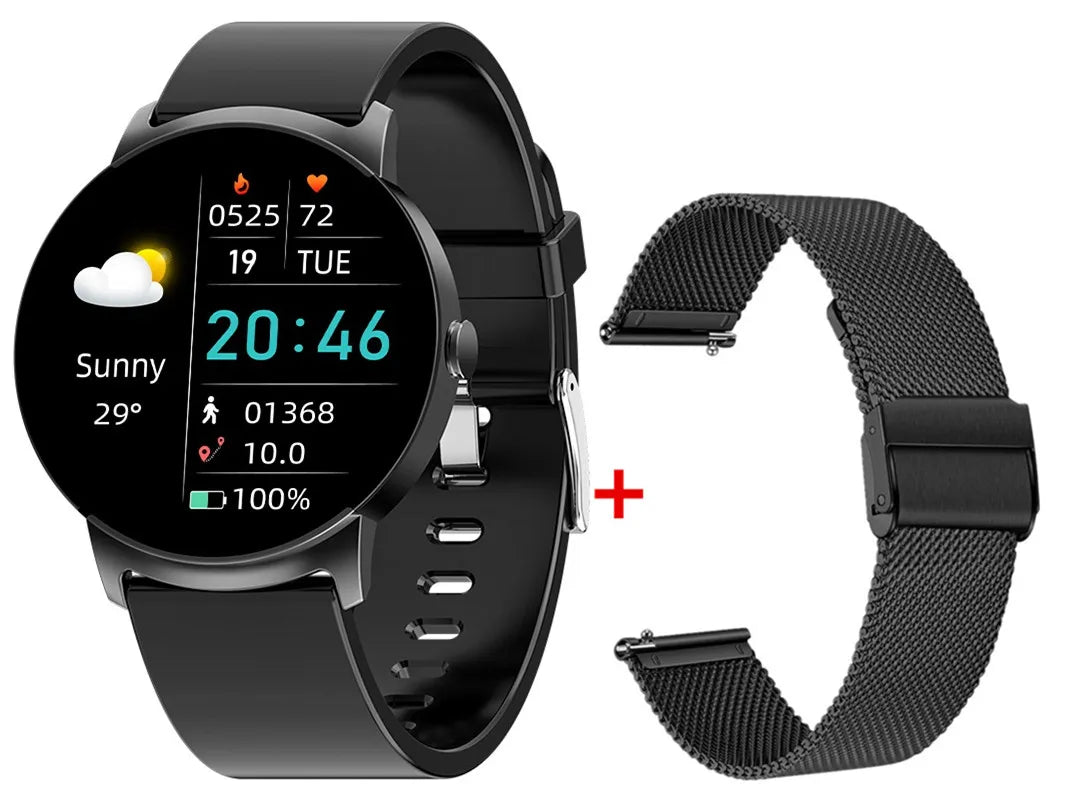 KS02 Smart Watch - Top Tech Wearable Black Milan 1