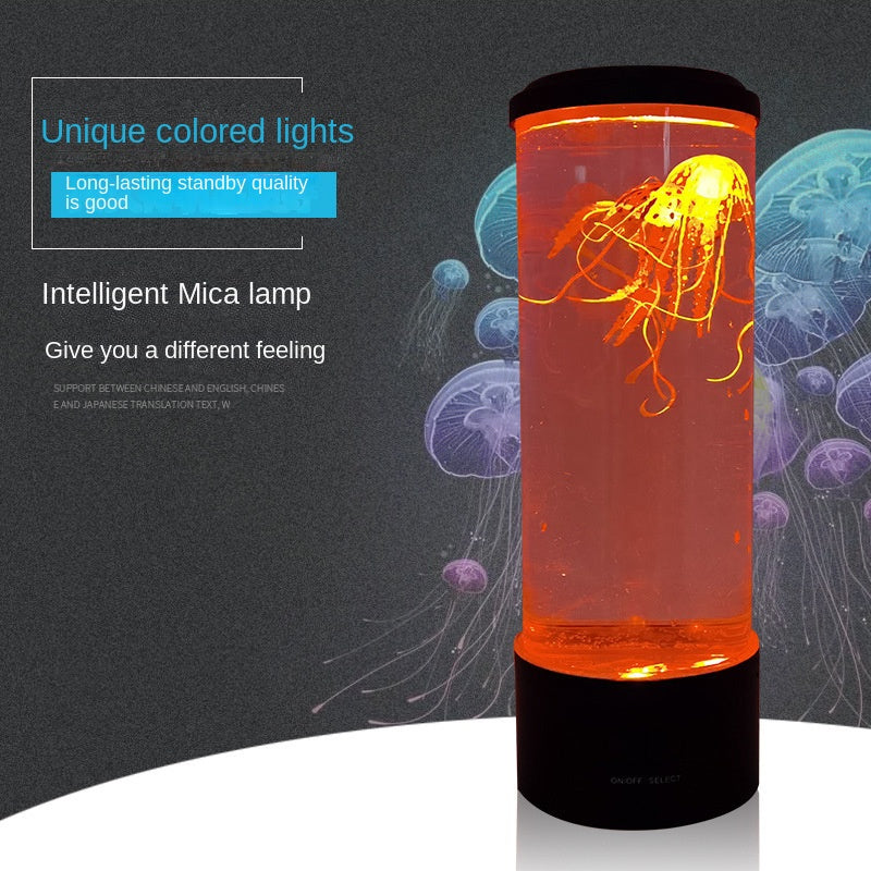 LED jellyfish lamp with colorful lights and intelligent design for a calming atmosphere