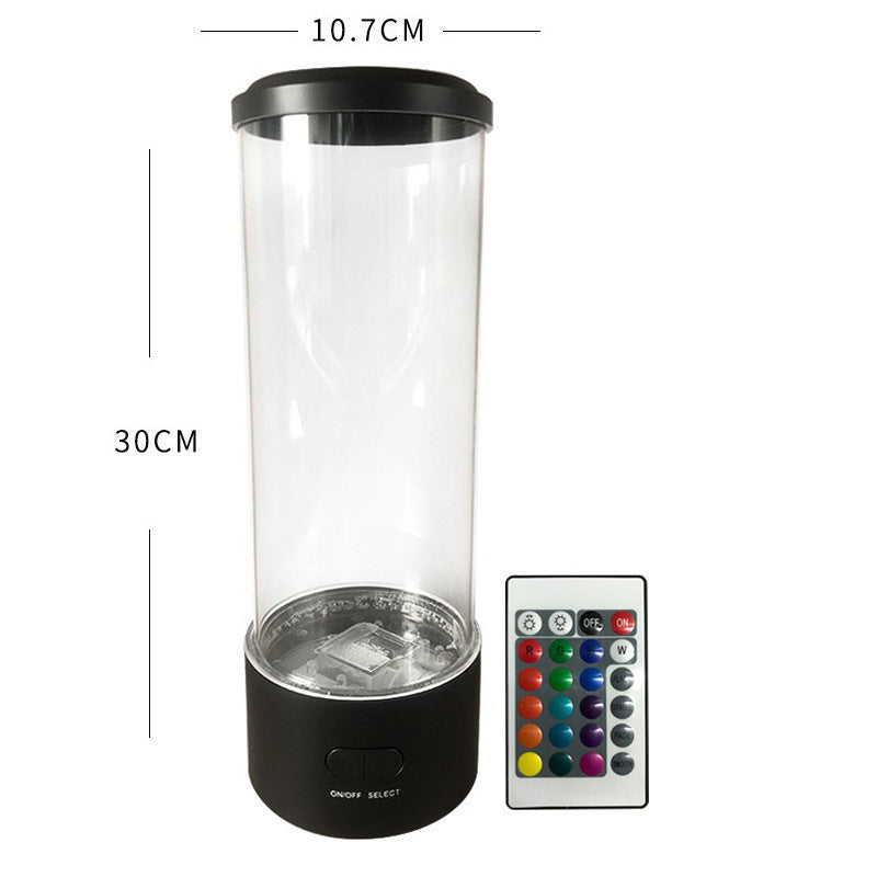 LED jellyfish lamp in a sleek design with remote control for customizable lighting effects