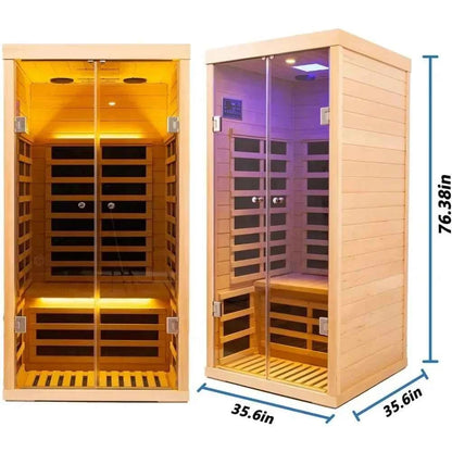 Luxury 1-Person Infrared Sauna - Ultimate Relaxation & Wellness - Classical Wearable