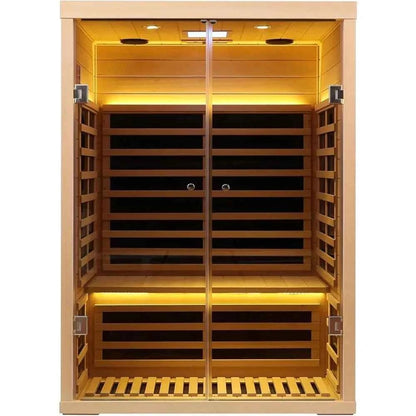 Luxury 2 Person Low EMF Far Infrared Sauna - Enhance Your Wellness Experience United States 2 Person-App