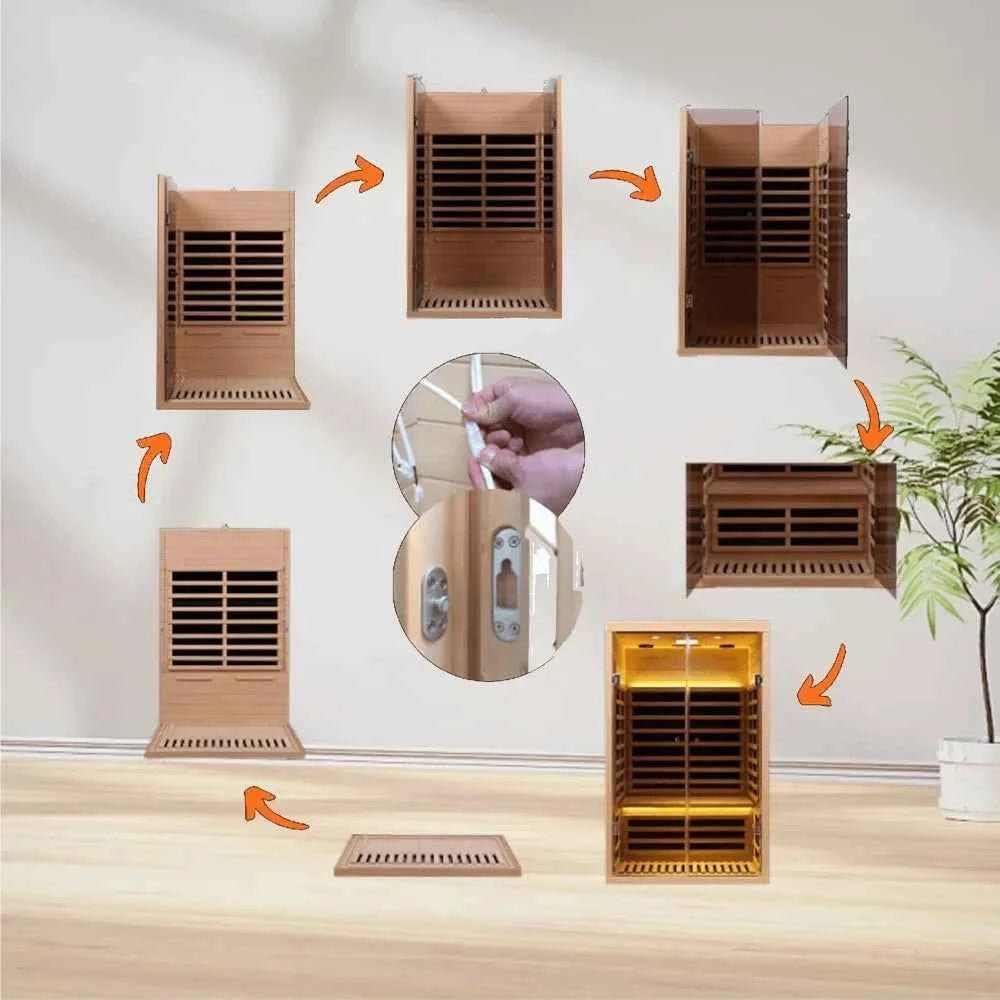 Luxury 2 Person Low EMF Far Infrared Sauna - Enhance Your Wellness Experience