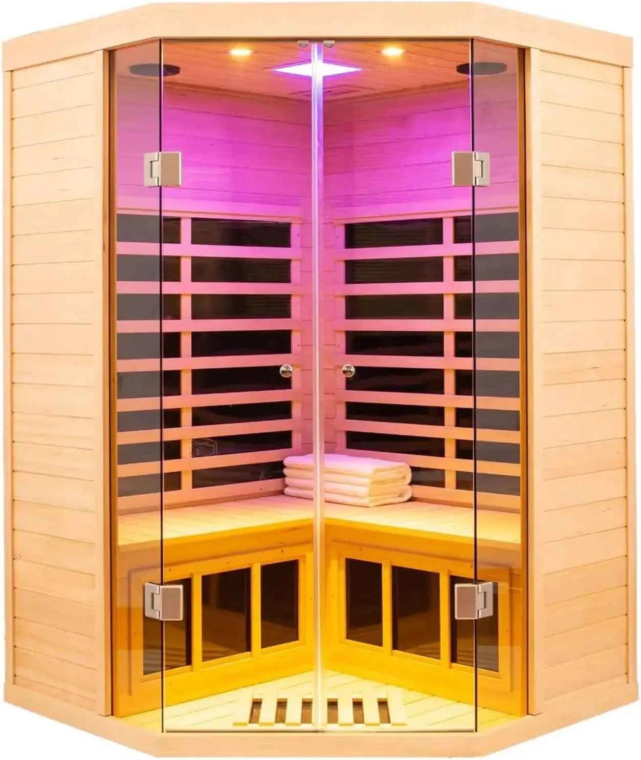 Luxury 2 Person Low EMF Far Infrared Sauna - Enhance Your Wellness Experience United States 2-3 Person-App
