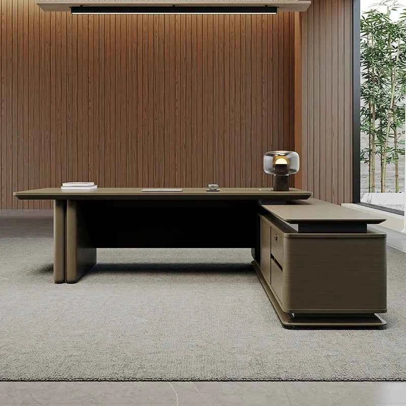 Luxury Minimalist Office Desk - Enhance Your Workspace with Style and Functionality