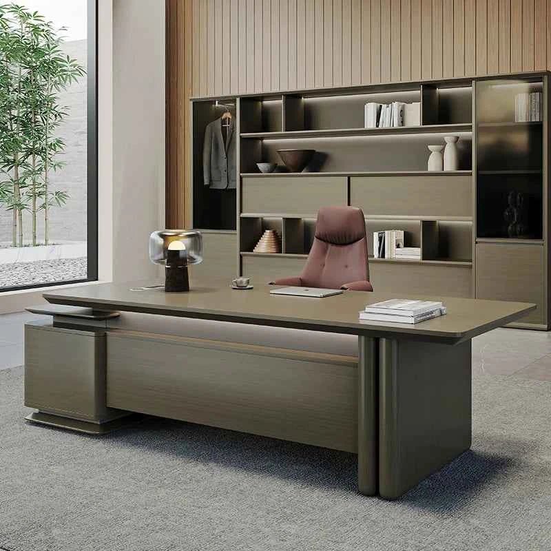 Luxury Minimalist Office Desk - Enhance Your Workspace with Style and Functionality