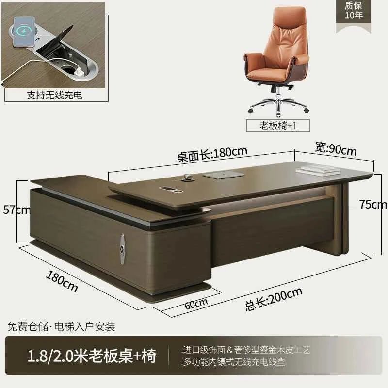 Luxury Minimalist Office Desk - Enhance Your Workspace with Style and Functionality style4