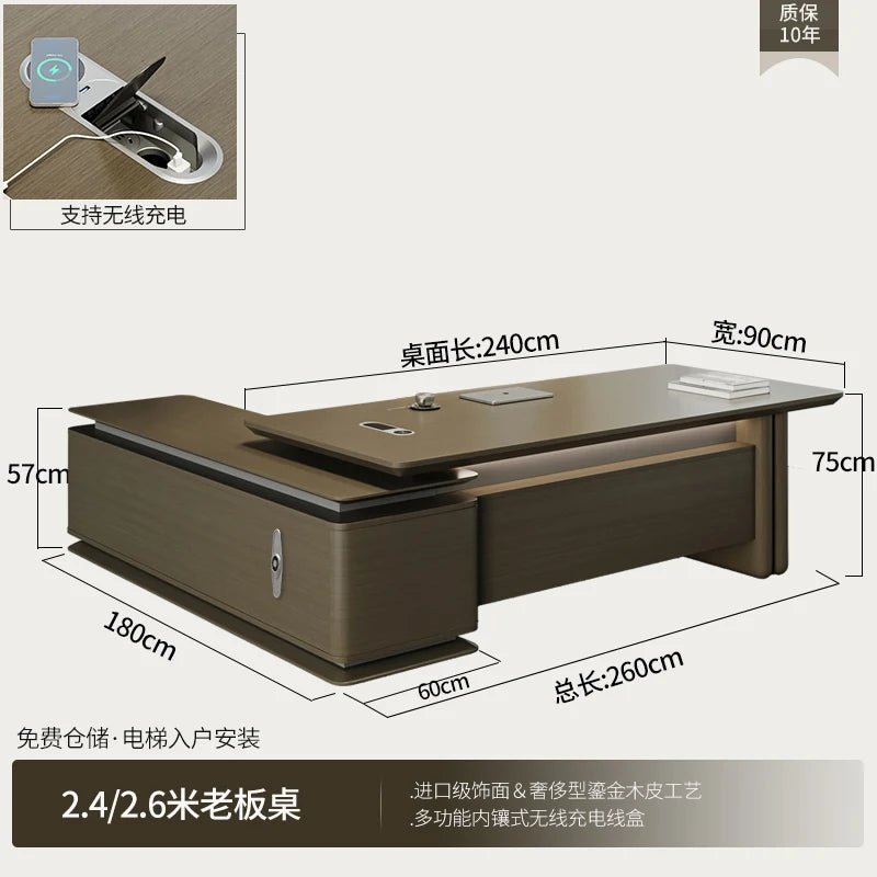 Luxury Minimalist Office Desk - Enhance Your Workspace with Style and Functionality style3