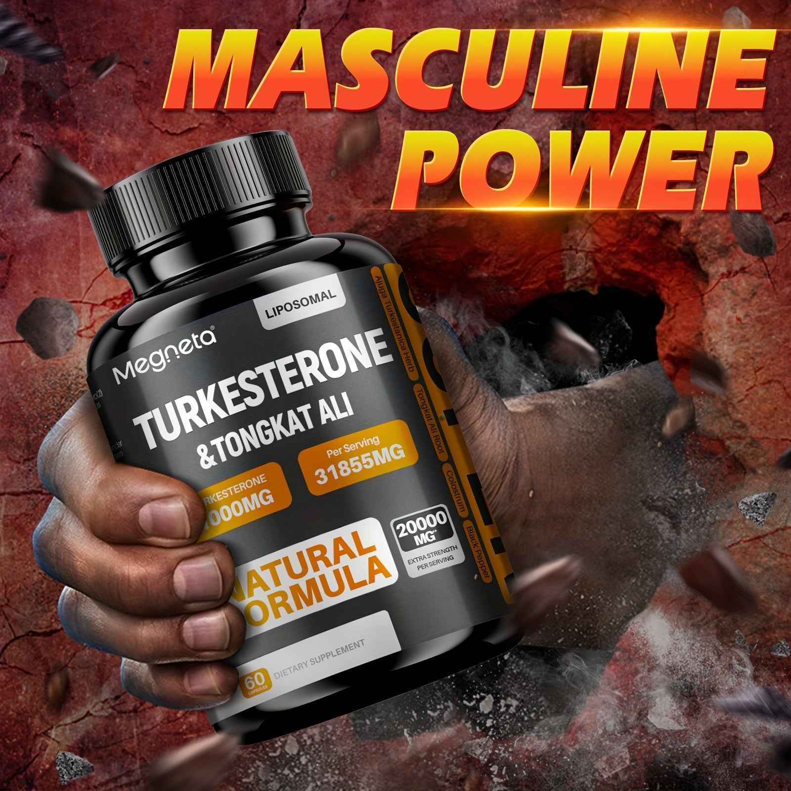 My Store Turkesterone supplement for men with 20000MG formula for enhanced masculine power