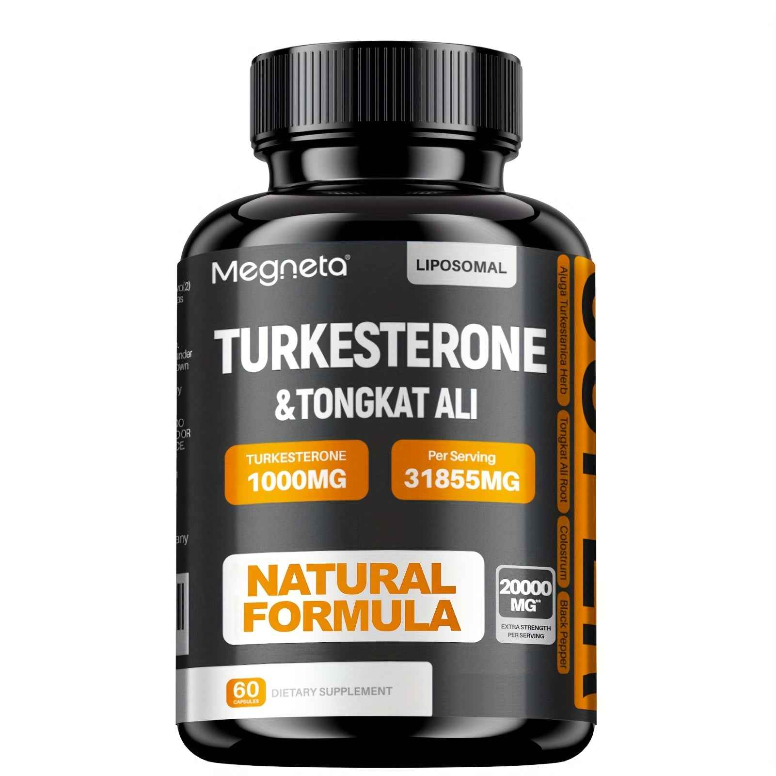 My Store Turkesterone supplement for men with 1000mg per serving in a 60 capsule bottle