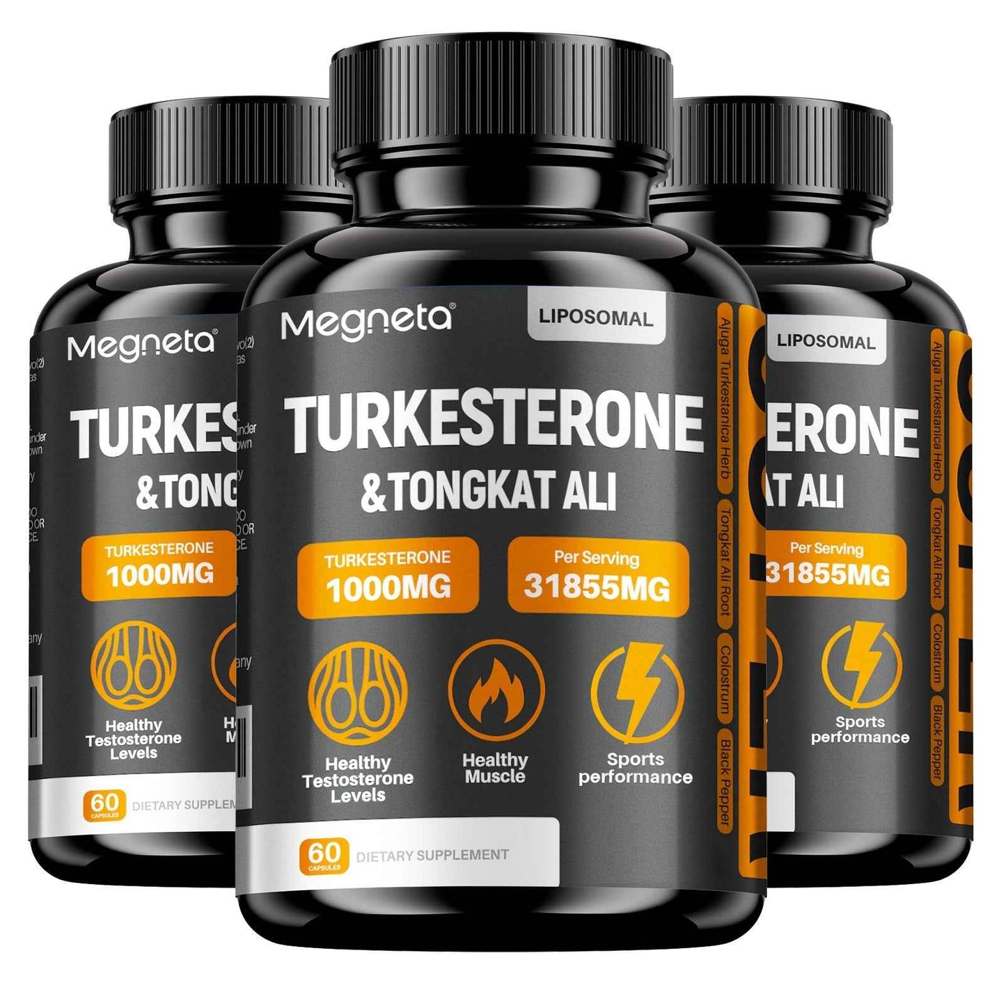 My Store Turkesterone Tongkat Ali supplement bottles for healthy testosterone and muscle performance