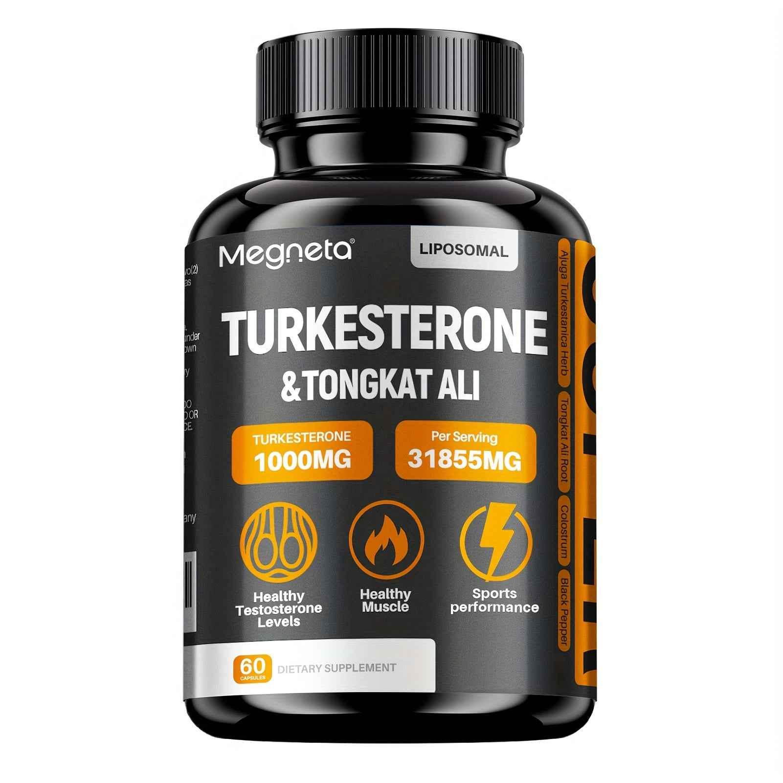 My Store Turkesterone Tongkat Ali supplement bottle with 1000MG of Turkesterone for healthy testosterone levels