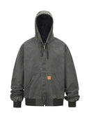Men's Washed Hooded Jacket for Timeless Style