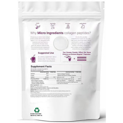Collagen Peptides Powder - Unflavored Supplement