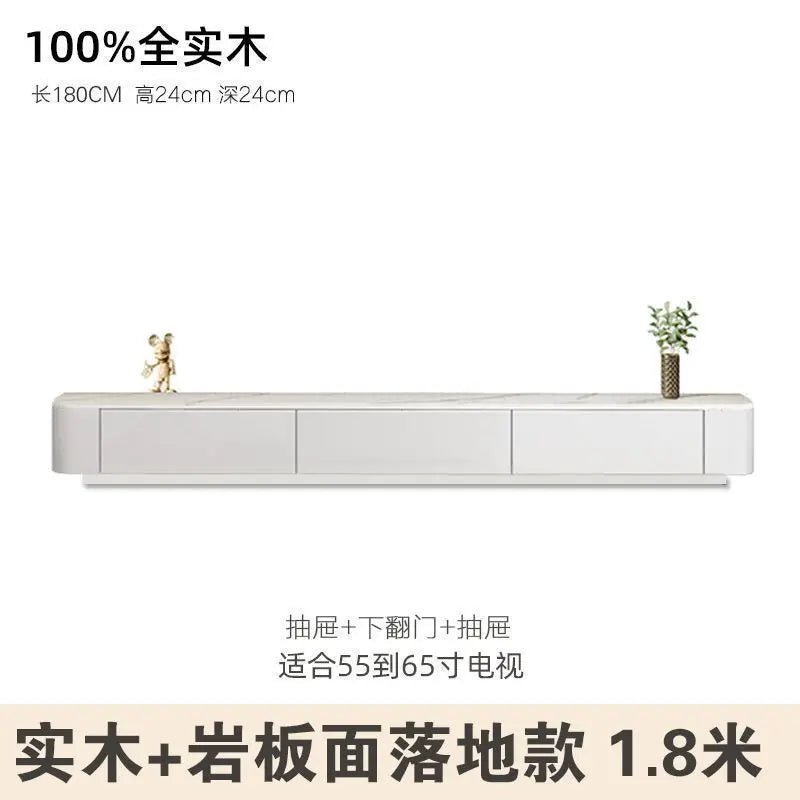 Modern Luxury Coffee Table Cabinet Combo - Space-Saving Living Room Furniture White 1.8 meters sol