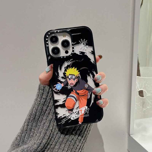Naruto iPhone case featuring vibrant design of Naruto in action, perfect for anime fans