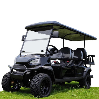 New Design Professional Custom Electric Golf Cart Hunting Lithium Battery 4 Persons 2+2 Seats Golf Cart Off-road Buggy Vehicle 6 seats