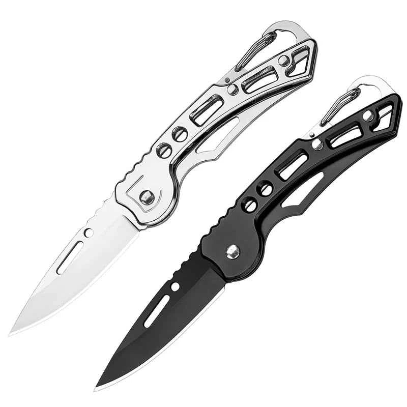Set of two folding knives featuring a non-slip handle peeling knife design for safe and comfortable use