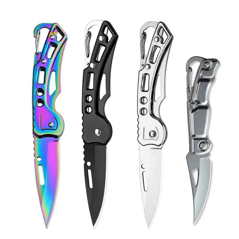 Assorted folding knives with non-slip handle for safe and effective peeling, perfect for cooking tasks