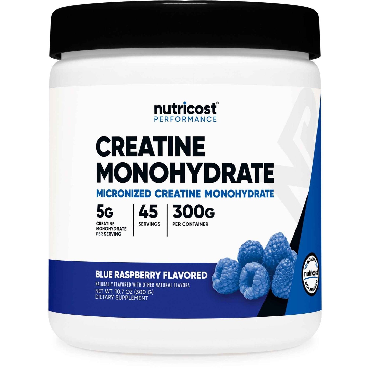 Nutricost Creatine Monohydrate Supplement with Blue Raspberry Creatine Powder for Enhanced Performance