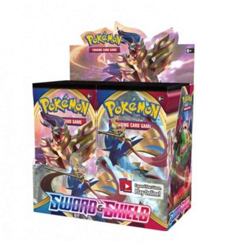Pokémon Sword and Shield trading card game box for collectors who want to buy Pokémon cards online