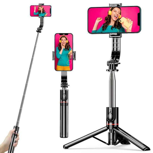 My Store portable selfie stick tripod with adjustable length for taking selfies and videos