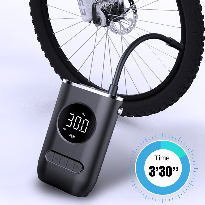 Eprolo portable tire inflator pump displaying pressure for quick inflation of bicycle tires