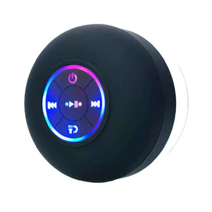 Portable Bluetooth Speaker - Waterproof & Suction Cup Design for Outdoor Fun black Speaker