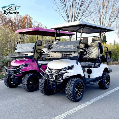Premium 4-Seat Electric Golf Cart - Independent Suspension & Four-Wheel Disc Brakes - Hunting Ready