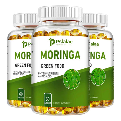 Moringa Capsules for Digestion - 60 Count Three-Best choice United States