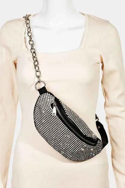 Rhinestone Crossbody Bag for Chic Style