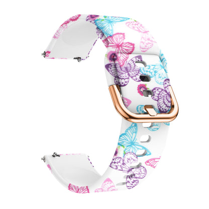Silicone Watchbands for Samsung Galaxy - Stylish Designs Butterfly Pattern