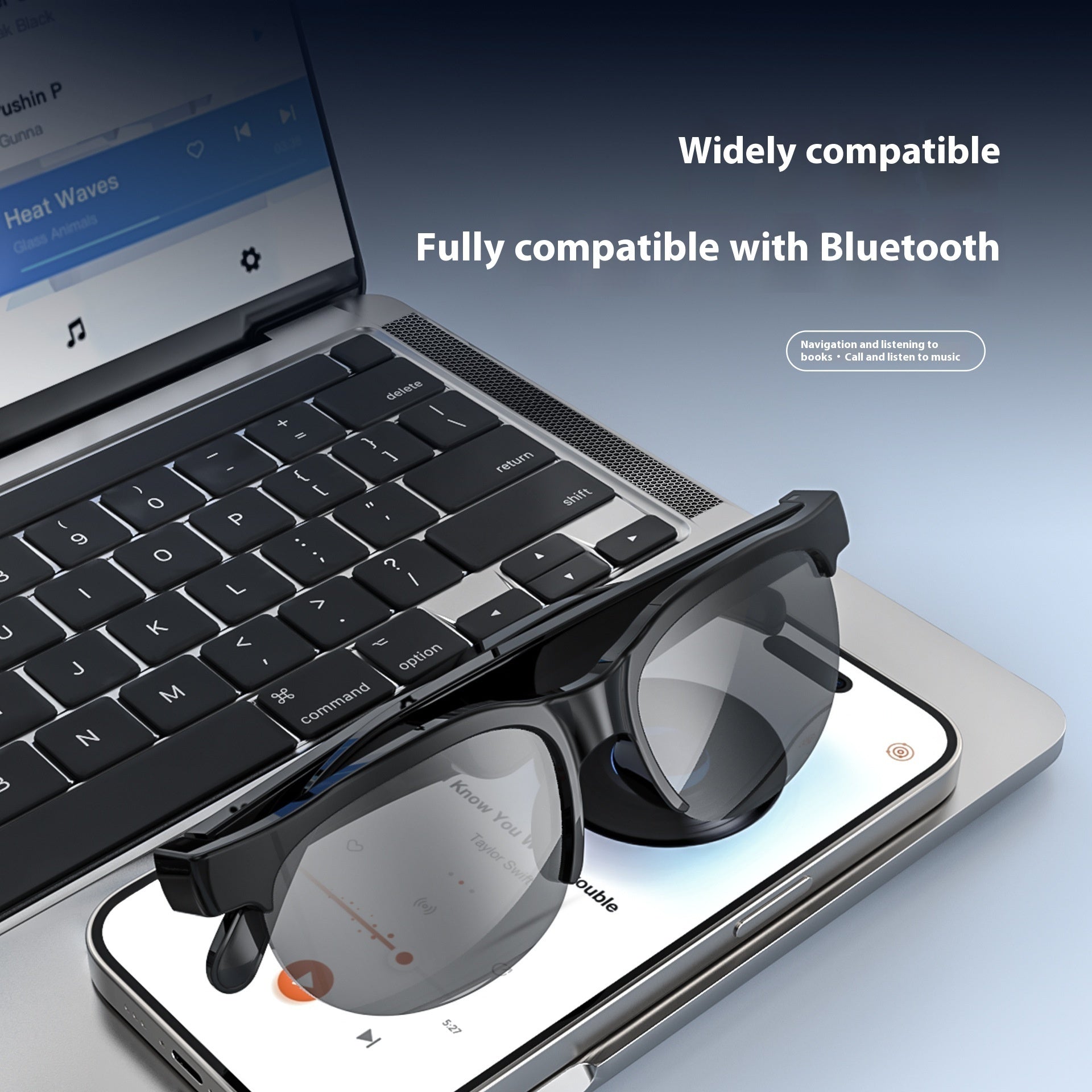 Smart Glasses UV Protection Fashionable Apparel