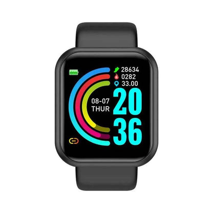 SmartFit Bluetooth Smart Watch for Fitness & Sleep Monitoring black