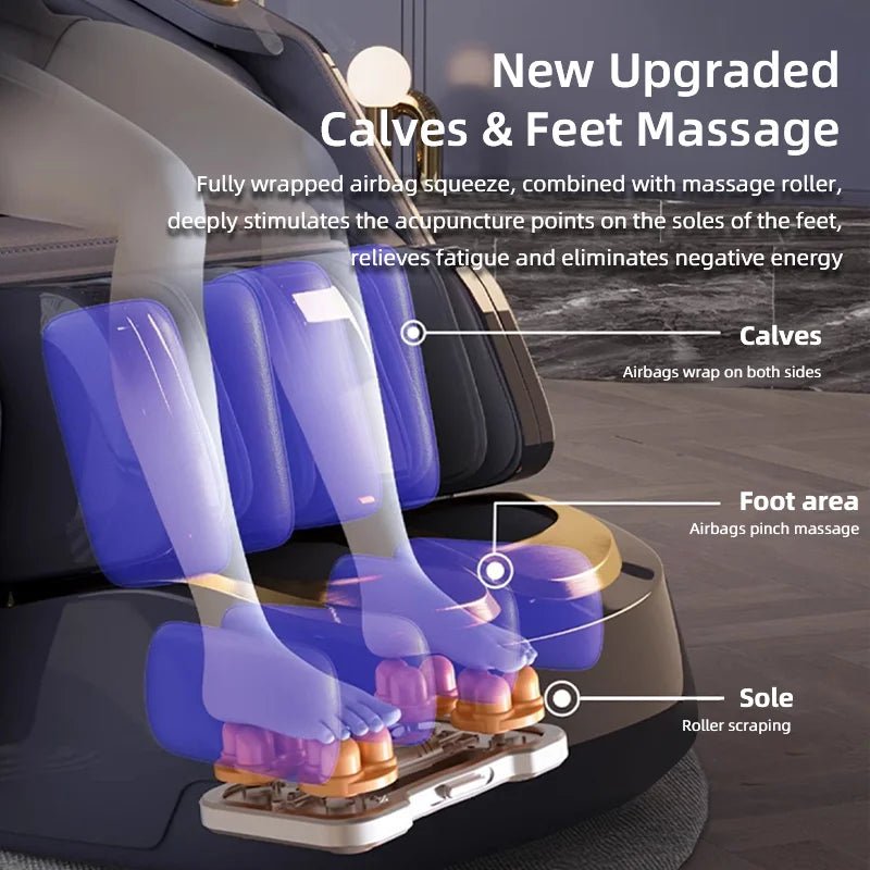 SMing-556 Upgrade Electric 4D Manipulator Massage Chair Zero Gravity That Stretching Full Body Airbags Massage Sofa with Heating