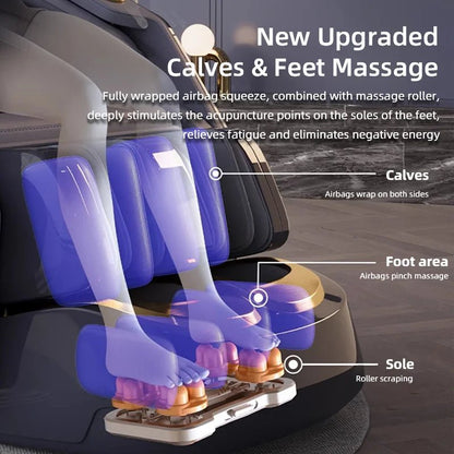SMing-556 Upgrade Electric 4D Manipulator Massage Chair Zero Gravity That Stretching Full Body Airbags Massage Sofa with Heating