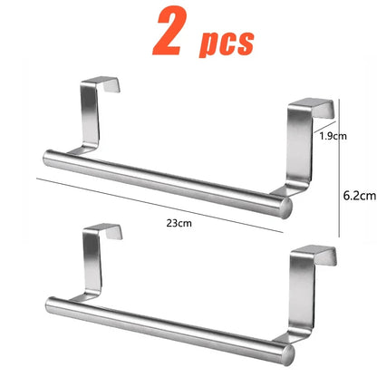 Stainless Steel Towel Bar - Durable & Stylish S-23cm-2pcs
