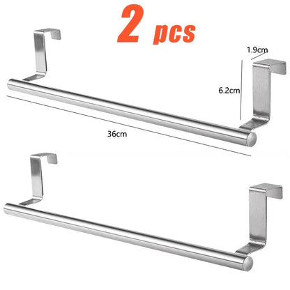 Stainless Steel Towel Bar - Durable & Stylish L-36cm-2pcs
