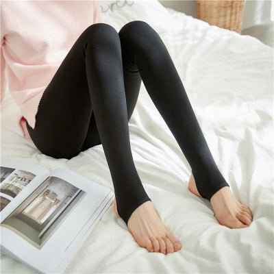 organic Thick Plush Leggings for Women - Winter Insulated