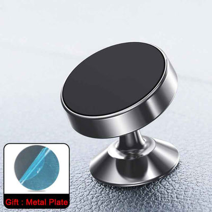 Universal Car Phone Mount with Magnetic Grip Silver