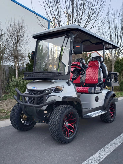 Versatile Electric Golf Cart - Multi-Purpose for Hunting, Farming & Beach - Premium Golf Buggy 4seats