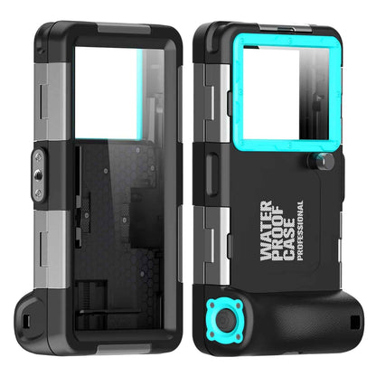 Waterproof Diving Phone Case for All Adventures Black+grass blue