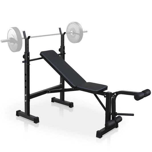 Weight Bench Press Set with Squat Rack and Bench Strength Training For Home Gym Full-Body Workout Fitness Equipment United States