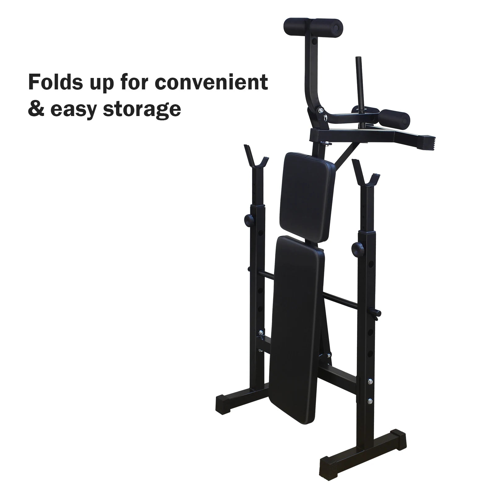 Weight Bench Press Set with Squat Rack and Bench Strength Training For Home Gym Full-Body Workout Fitness Equipment