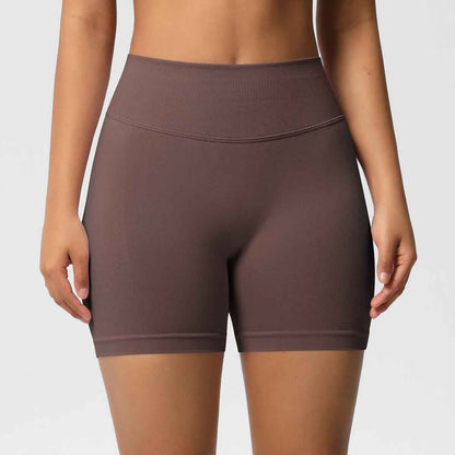 Women's Seamless Fitness Shorts in Various Colors
